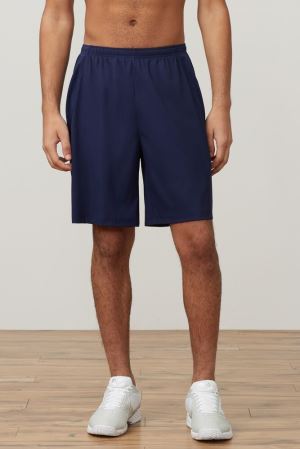 FILA Fundamental Double Layer Shorts Navy,Mens Tennis | CA.SZYXGW754